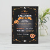 ハローウィンパーティ招待状パンプキンスホラーバッシュ 招待状 (スタンド正面)