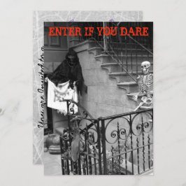 ハローウィンパーティ招待状マン幽霊のよく出るション 招待状