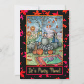 ハローウィンパーティ招待状リトルウィッチパーティー 招待状 (正面)