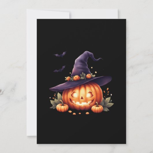 ハローウィンパーティ招待状不気味可愛い招待状 招待状 (裏面)