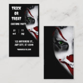 ハローウィンパーティ招待状成人 名刺 (正面/裏面)