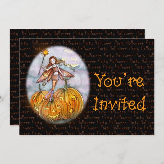 ハローウィンパーティ招待状招待状 招待状 (正面/裏面)