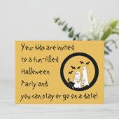 ハローウィンパーティ招待状親のデートの夜 招待状 (スタンド正面)