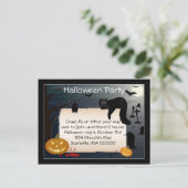 ハローウィンパーティ招待状 インビテーションポストカード (スタンド正面)