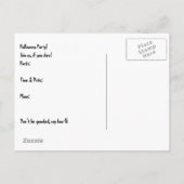 ハローウィンパーティ招待状 インビテーションポストカード (裏面)