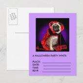 ハローウィンパーティ招待状 インビテーションポストカード (正面/裏面)