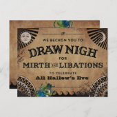 ハローウィンパーティ招待状 |エジプトの美学 ポストカード (正面/裏面)