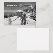 ハローウィンパーティ招待状 エンクロージャーカード (正面/裏面)