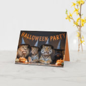 ハローウィンパーティ招待状 カード (黄色い花)