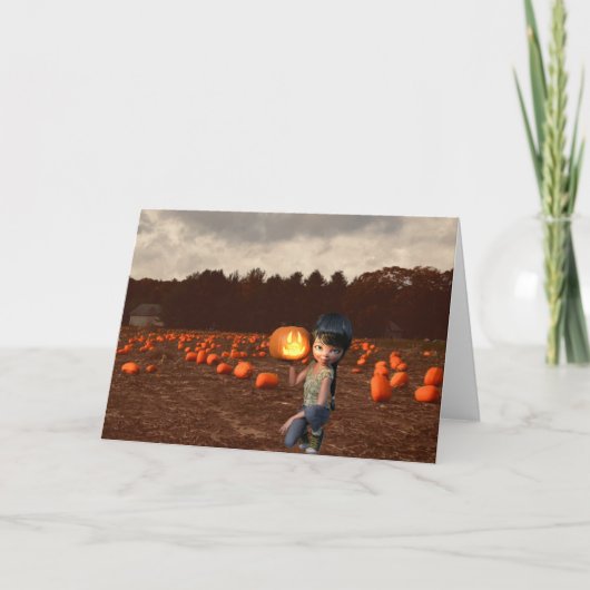 ハローウィンパーティ招待状。カード カード (正面)