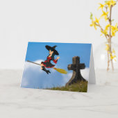 ハローウィンパーティ招待状。カード カード (黄色い花)