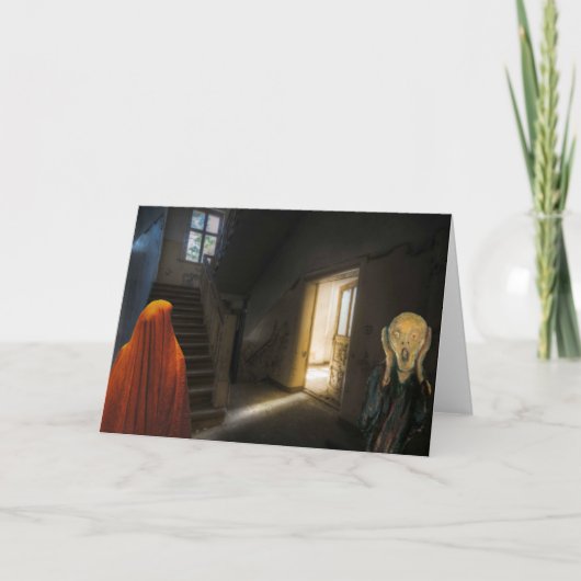 ハローウィンパーティ招待状。カード カード (正面)