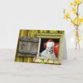 ハローウィンパーティ招待状。カード カード (黄色い花)