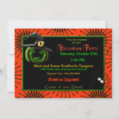 ハローウィンパーティ招待状 – グリーンウィッチハンド 招待状 (裏面)