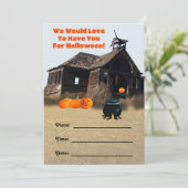 ハローウィンパーティ招待状 シーズンカード (スタンド正面)
