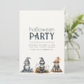 ハローウィンパーティ招待状（スケルトンあり） 招待状 (スタンド正面)