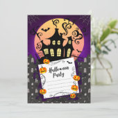 ハローウィンパーティ招待状 招待状 (スタンド正面)