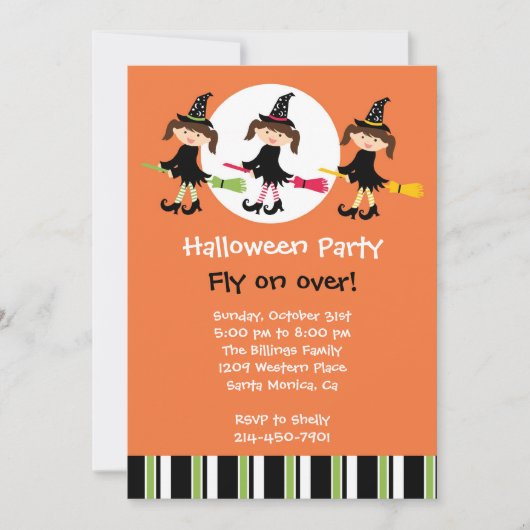 ハローウィンパーティ招待状 招待状 (正面)