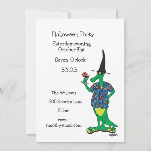 ハローウィンパーティ招待状 招待状 (正面)