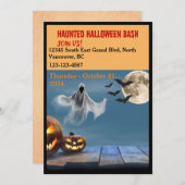 ハローウィンパーティ招待状 招待状 (正面/裏面)