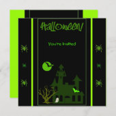 ハローウィンパーティ招待状 招待状 (正面/裏面)