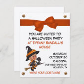 ハローウィンパーティ招待状 招待状 (正面/裏面)