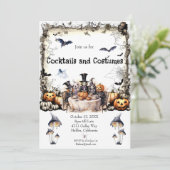 ハローウィンパーティ招待状 招待状 (スタンド正面)