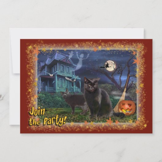 ハローウィンパーティ招待状 招待状 (正面)