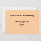 ハローウィンパーティ招待状 招待状 (裏面)