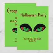 ハローウィンパーティ招待状 招待状 (正面/裏面)