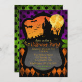 ハローウィンパーティ招待状 招待状 (正面/裏面)