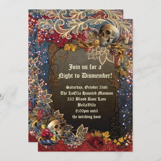 ハローウィンパーティ招待状 招待状 (正面/裏面)