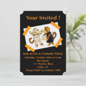 ハローウィンパーティ招待状 招待状 (スタンド正面)