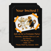 ハローウィンパーティ招待状 招待状 (正面/裏面)