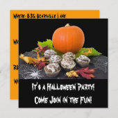 ハローウィンパーティ招待状 招待状 (正面/裏面)