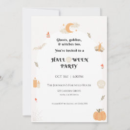 ハローウィンパーティ招待状 招待状
