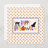 ハローウィンパーティ招待状 招待状 (正面/裏面)