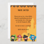 ハローウィンパーティ招待状 招待状 (正面/裏面)