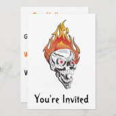 ハローウィンパーティ招待状 招待状 (正面/裏面)