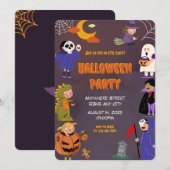 ハローウィンパーティ招待状 招待状 (正面/裏面)