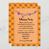 ハローウィンパーティ招待状 招待状 (正面/裏面)