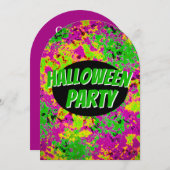 ハローウィンパーティ招待状 招待状 (正面/裏面)