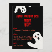 ハローウィンパーティ招待状 招待状 (正面/裏面)