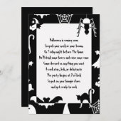 ハローウィンパーティ招待状 招待状 (正面/裏面)