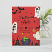 ハローウィンパーティ招待状 招待状 (スタンド正面)