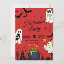 ハローウィンパーティ招待状 招待状