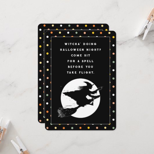 ハローウィンパーティ招待状 招待状 (正面/裏面インサイチュ)