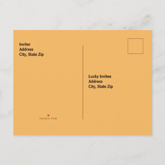 ハローウィンパーティ招待状 案内ポストカード (裏面)