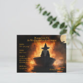 ハローウィンパーティ招待状 案内ポストカード (スタンド正面)