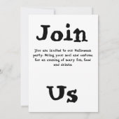 ハローウィンパーティ招待状 案内状 (裏面)